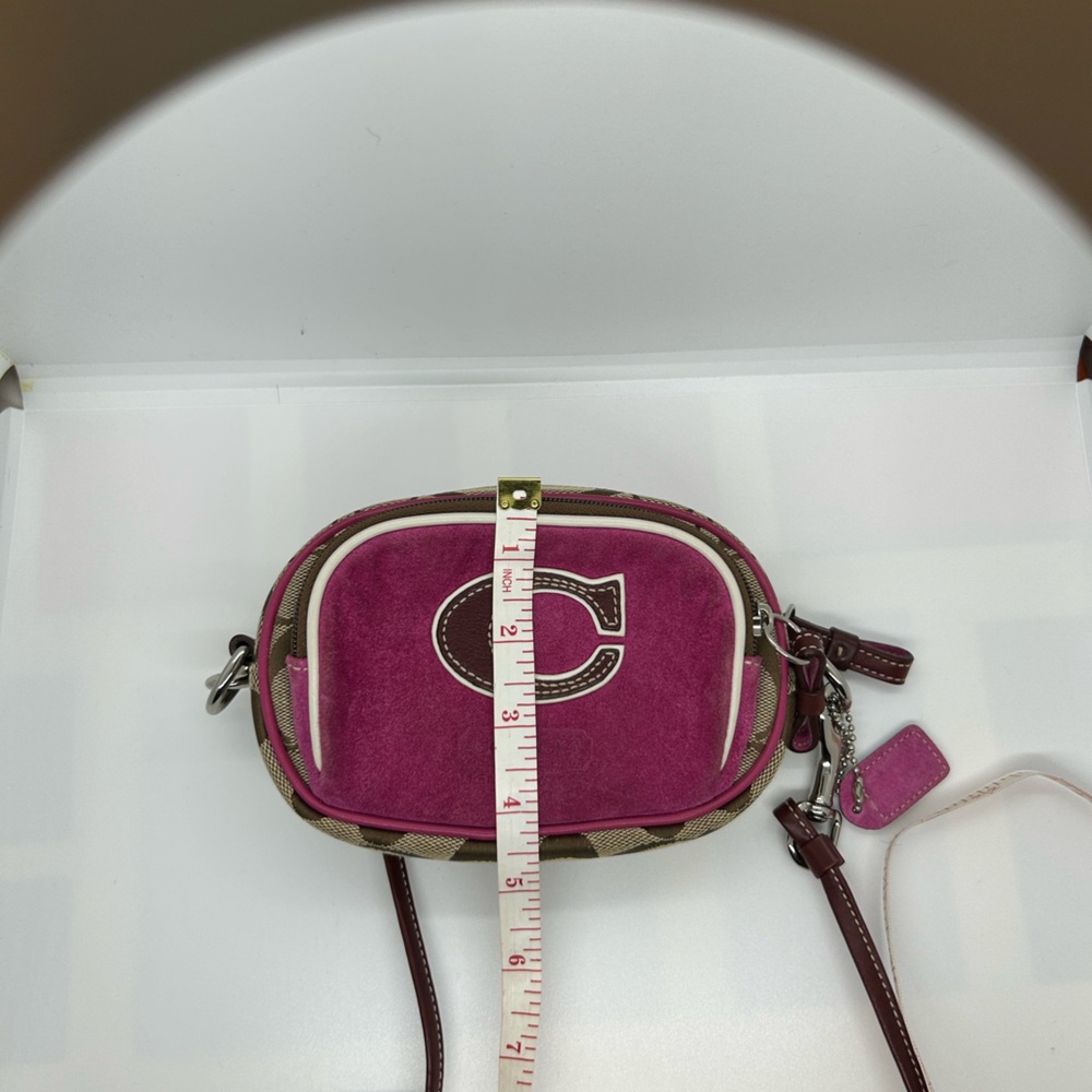 Coach Pink and Brown Crossbody Bag - Picture 6 of 7